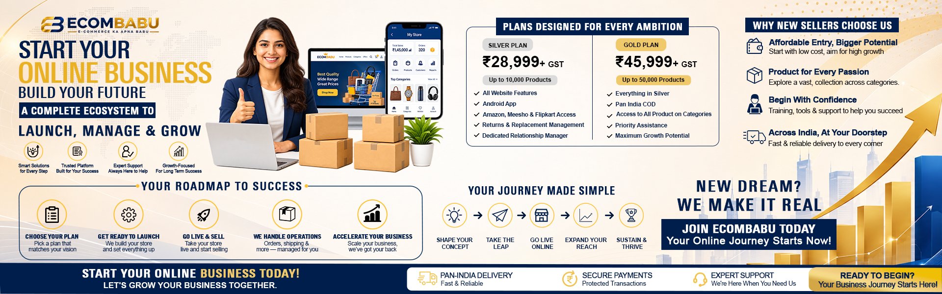 Start Your Own E-Commerce Business With EcomBabu