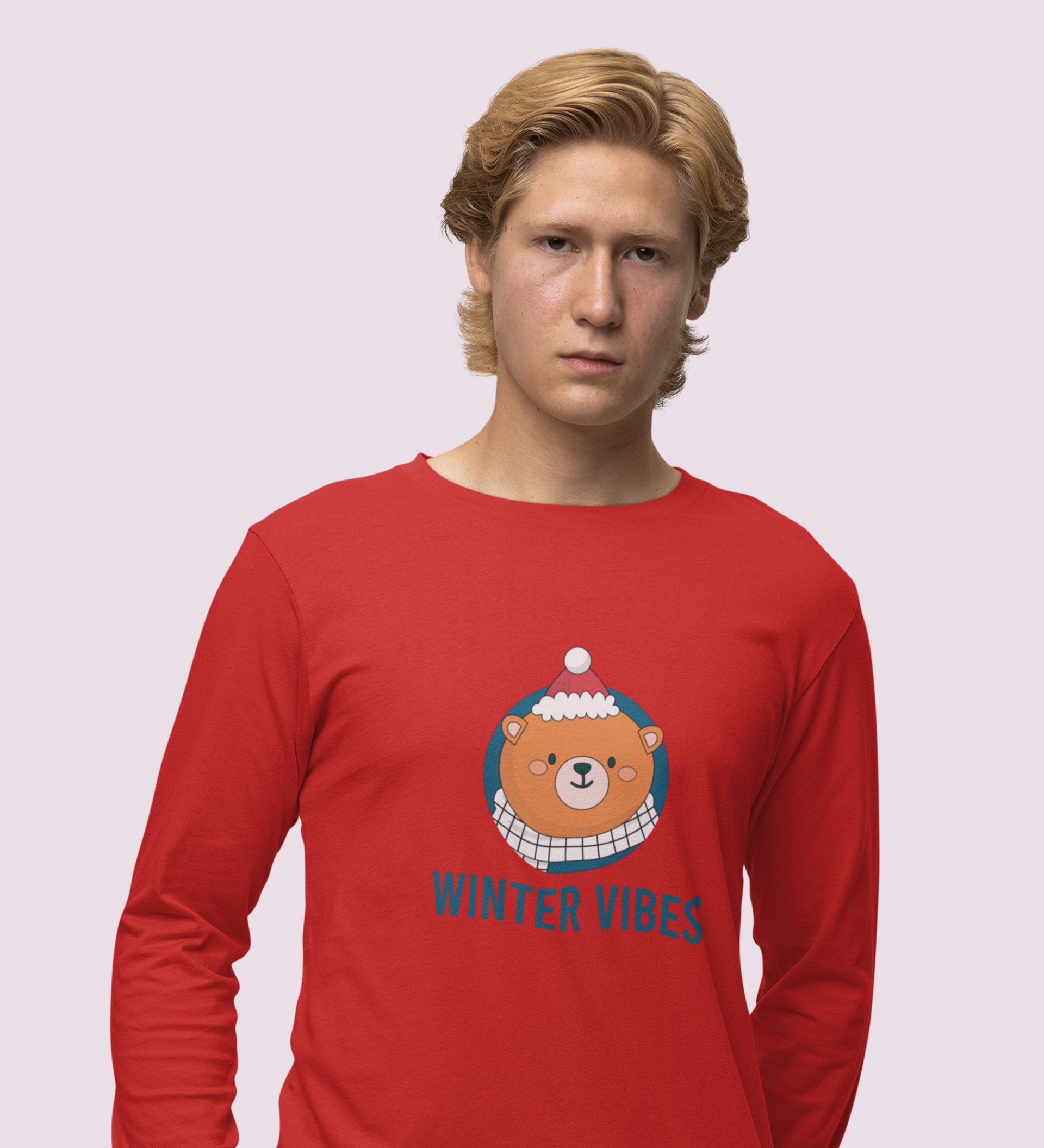 Christmas Arrival: Welcome Christmas RedFull Sleeve T-shirt Perfect Gift For Kids Boys Girls