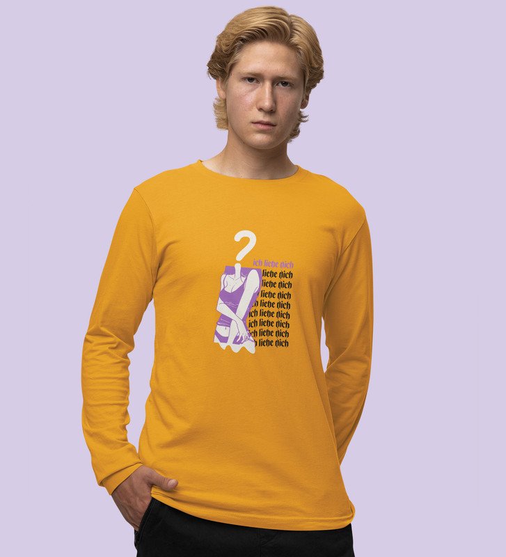 Fantasy Girl: Printed (yellow) Full Sleeve T-Shirt For Singles