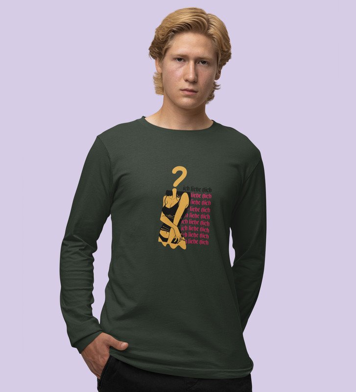 Fantasy Girl: Printed (green) Full Sleeve T-Shirt For Singles