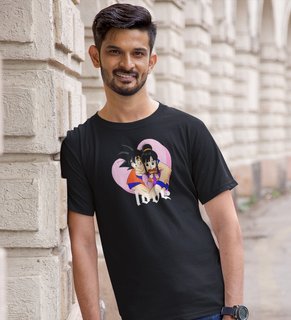 Love Is In Air: Amazingly Printed (black) T-Shirt For Singles